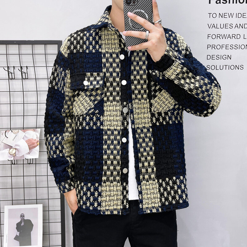 Flannel Shirt Lined - New Men's Thick Checkered Shirt Jacket
