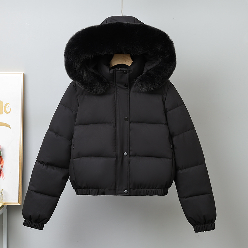 Winter Short Parkas Women's Co - Wool Coat Peacoat 评论和价格