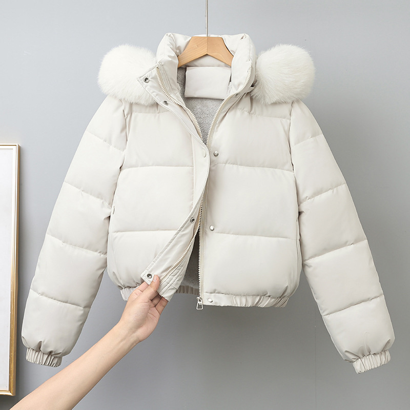 Winter Short Parkas Women's Co - Wool Coat Peacoat 评论和价格