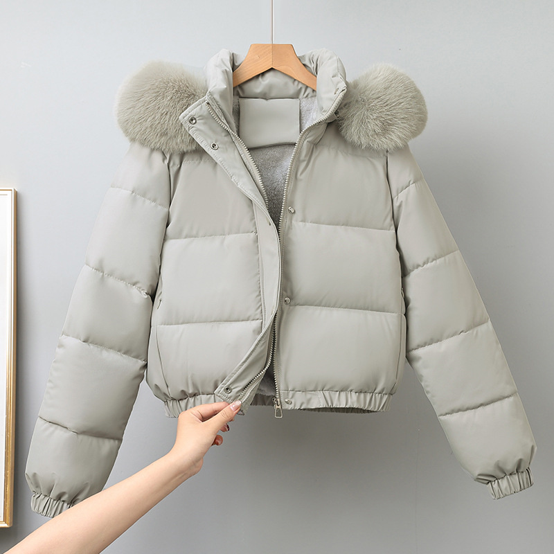 Winter Short Parkas Women's Co - Wool Coat Peacoat 评论和价格