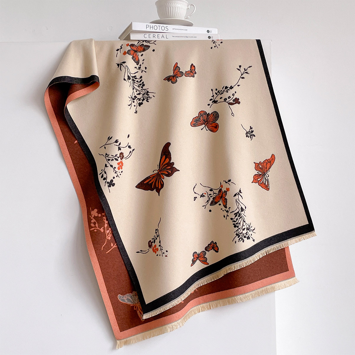 Women Imitation Cashmere Scarf - Shawl Wrap Winter 评论和价格
