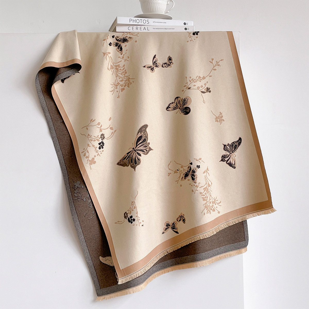 Women Imitation Cashmere Scarf - Shawl Wrap Winter 评论和价格