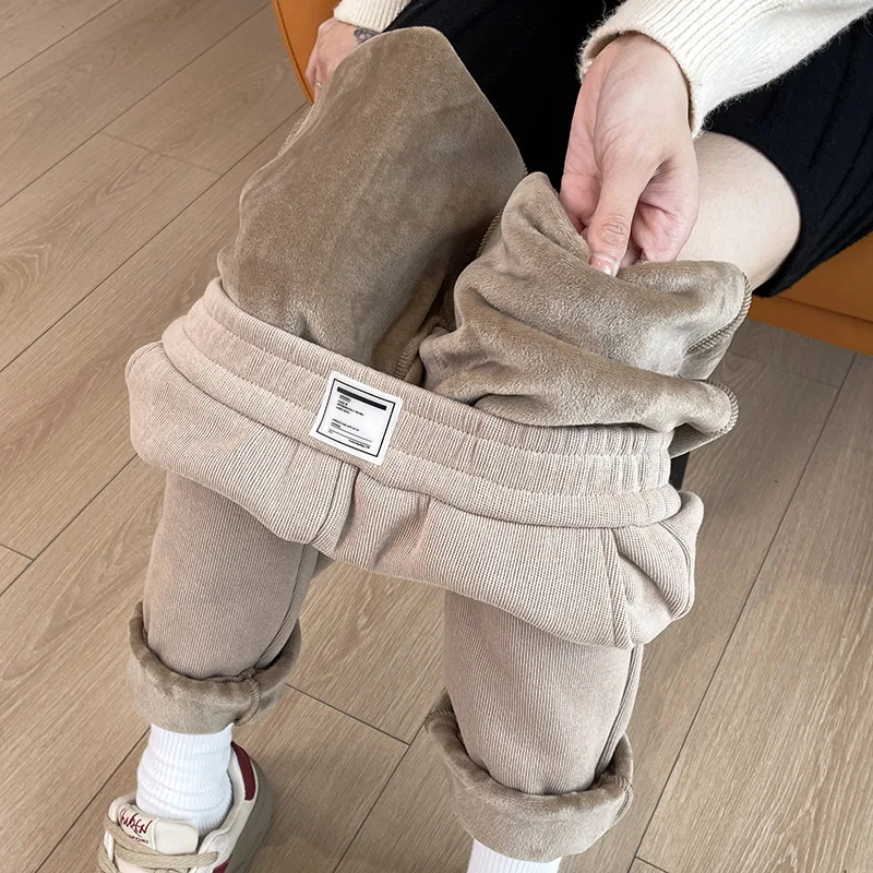 Winter New Thickened Fleece Li - Corduroy Pant Warm 评论和价格