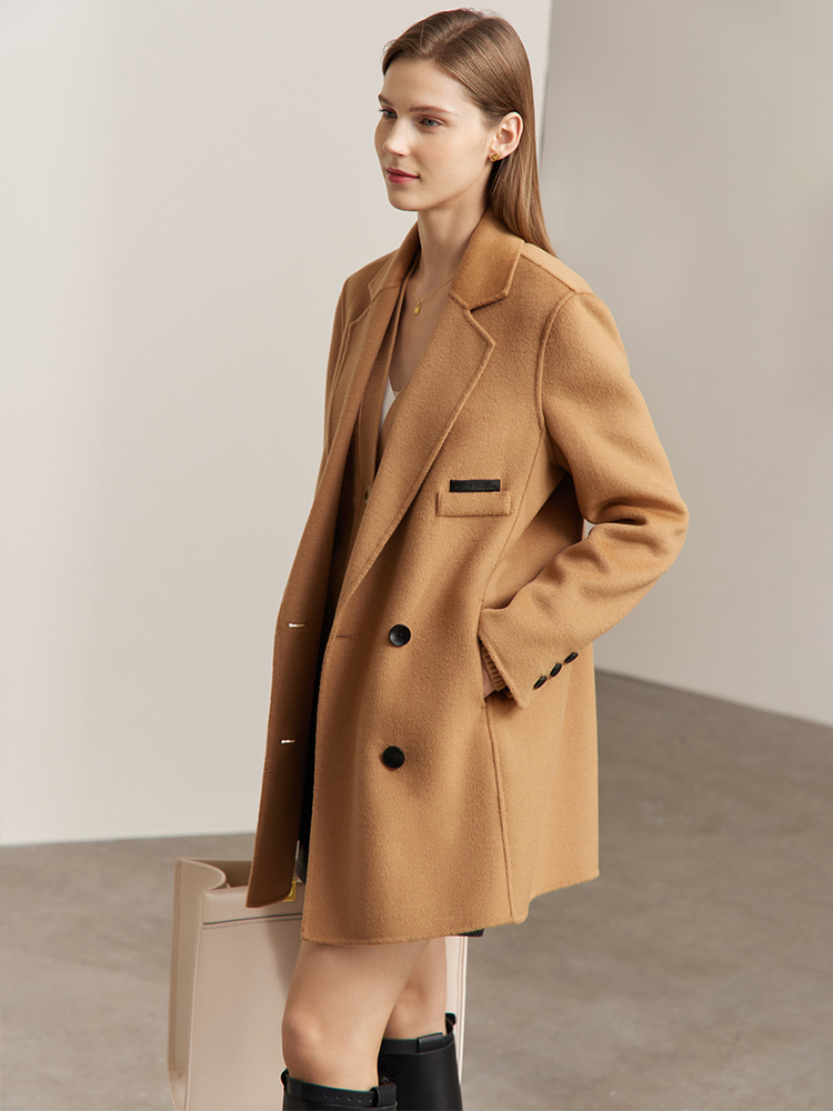 AMII Minimalist Woolen Coat fo - Wool Coat Peacoat 评论和价格