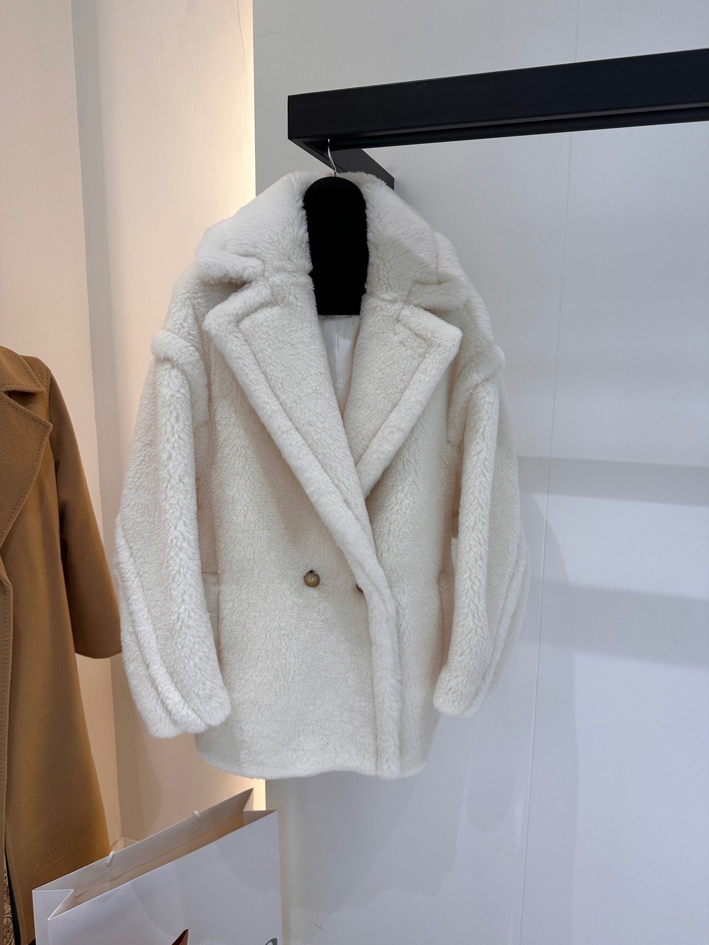 Max Short Teddy Bear Coat 62%  - Wool Coat Peacoat 评论和价格