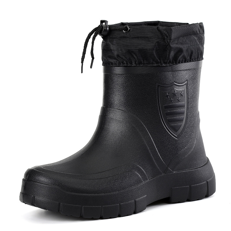 Versatile Men's Rain Boots Wat - Waterproof Winter Boot 评论和价格