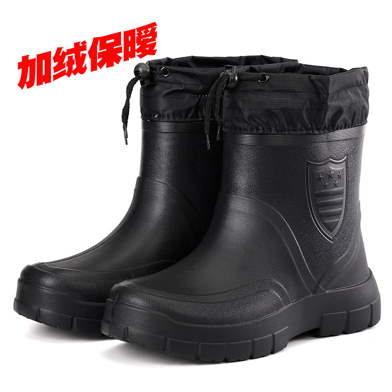 Versatile Men's Rain Boots Wat - Waterproof Winter Boot 评论和价格