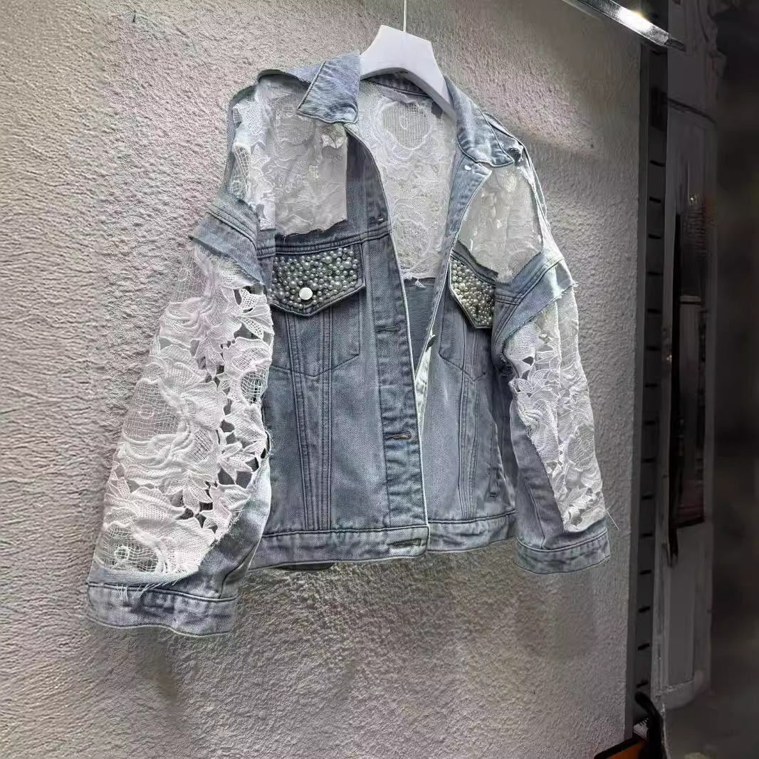 Spliced Embroidery Jacket Wome - Down Jacket Packable 评论和价格