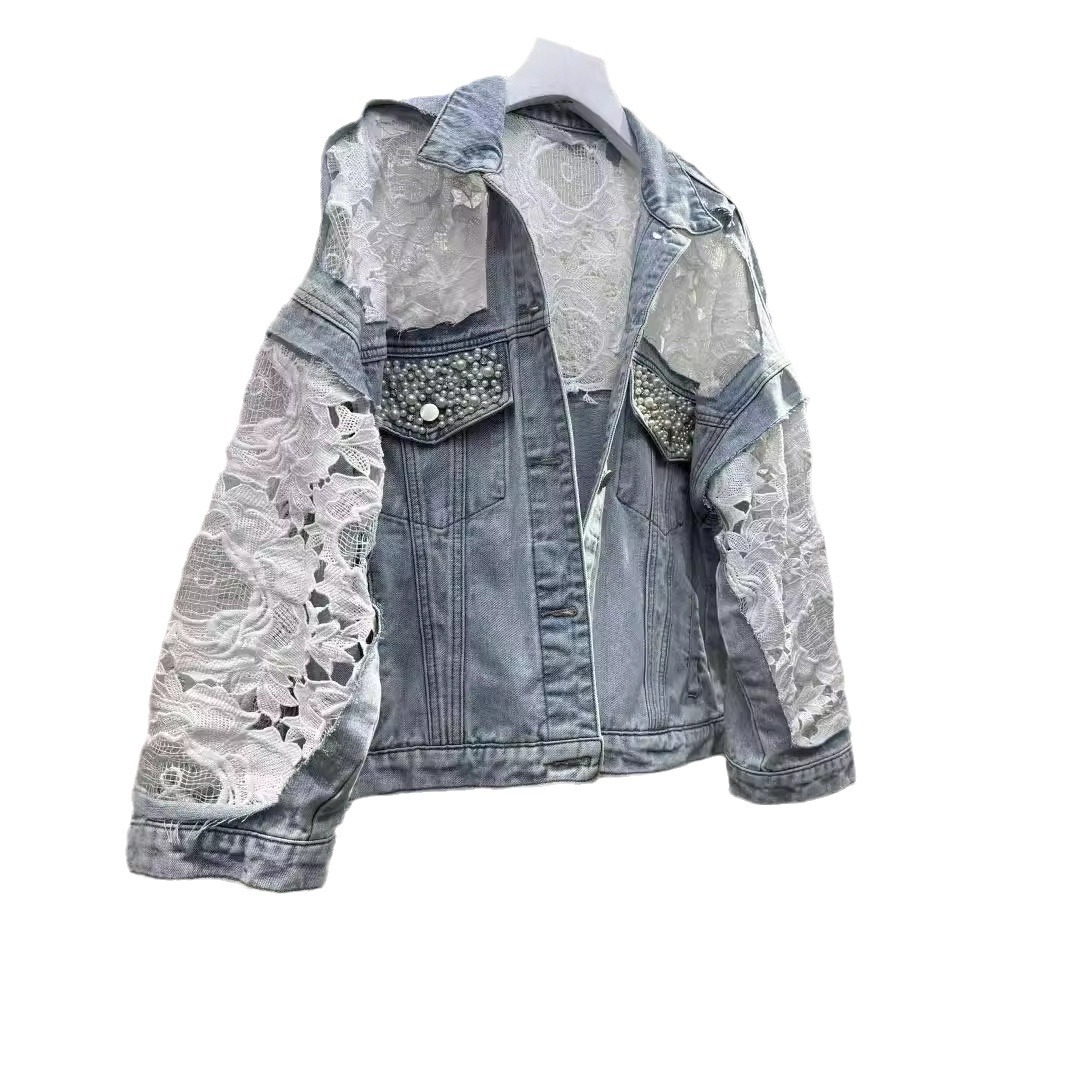 Spliced Embroidery Jacket Wome - Down Jacket Packable 评论和价格